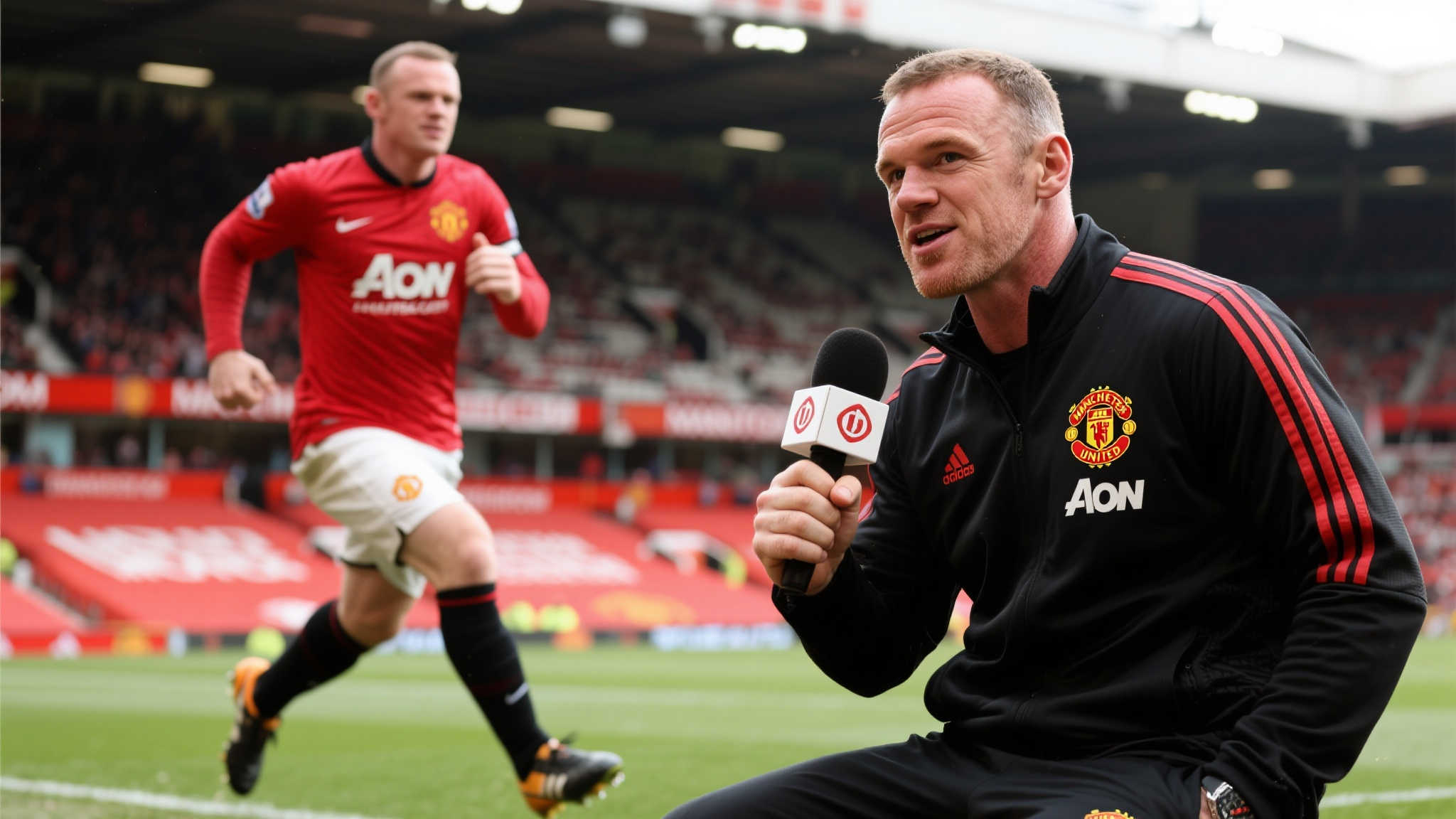 曼联传奇阵容:前锋鲁尼、边锋吉格斯、中卫里奥 在被问及谁是曼联历史上的最强前锋时,菲尔毫不犹豫地